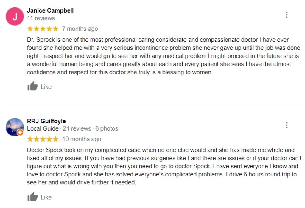 Central Florida UroGynecology Patients Reviews